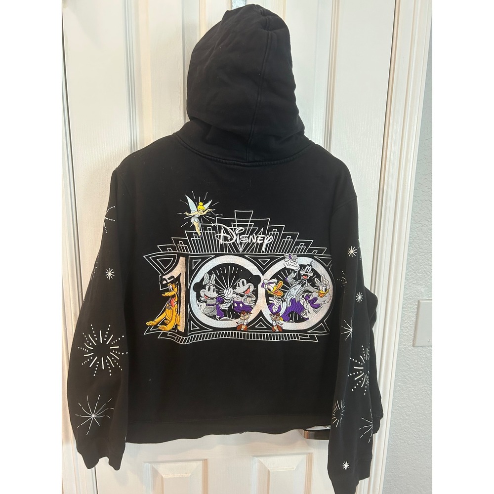 ❤️‎ Disney parks Zip Up Hoodie 100th Anniversary Mickey & Friends Embroidered